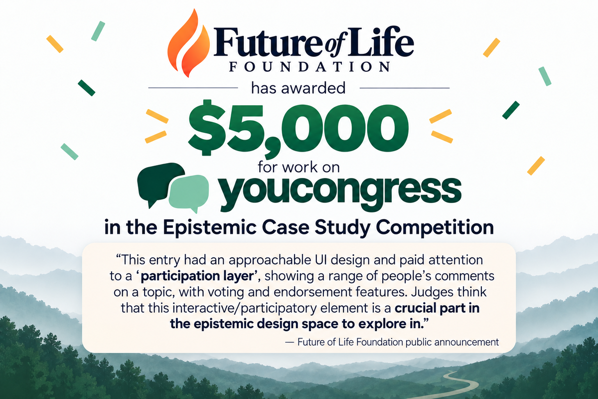 Future of Life Foundation Epistemic Case Study Competition award graphic